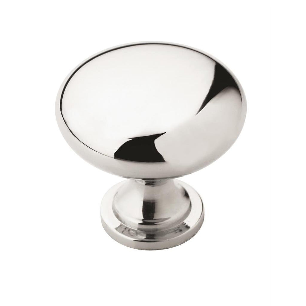 6 Pack Polished Chrome Cabinet Knobs 1.1 Inch30mm Diameter Round Cabinet Knob