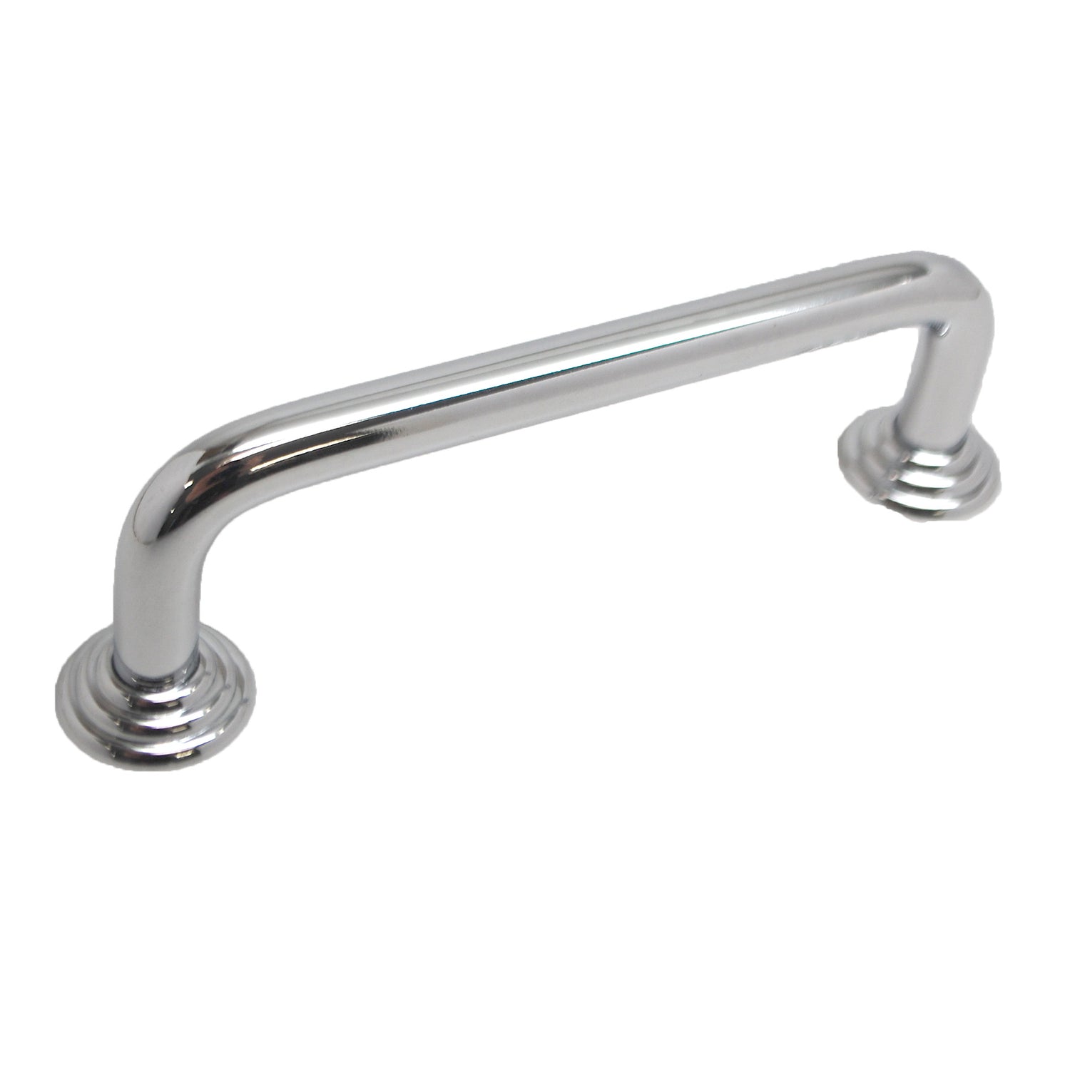 BERENSON Cabinet Wire Pull with Ridge Bases in Chrome (+3 Sizes)