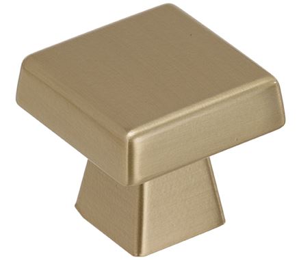 AMEROCK Blackrock Square Cabinet Knob in Golden Champagne (+2 Sizes)