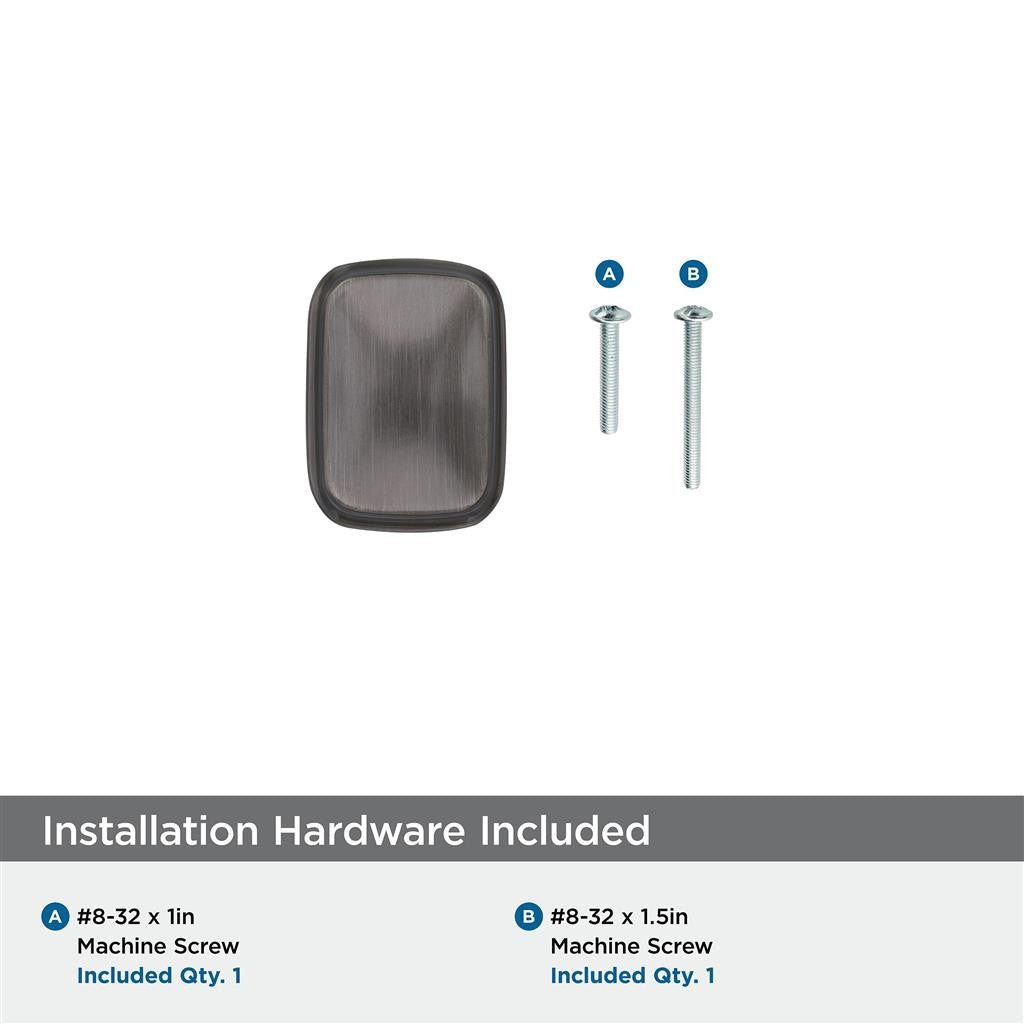 AMEROCK Revitalize 1-1/4" Length Cabinet Knob in Gunmetal BP55340GM