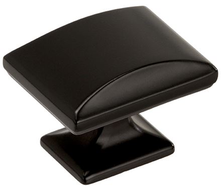 AMEROCK Candler Rectangle Cabinet Knob in Black Bronze (+2 Sizes)