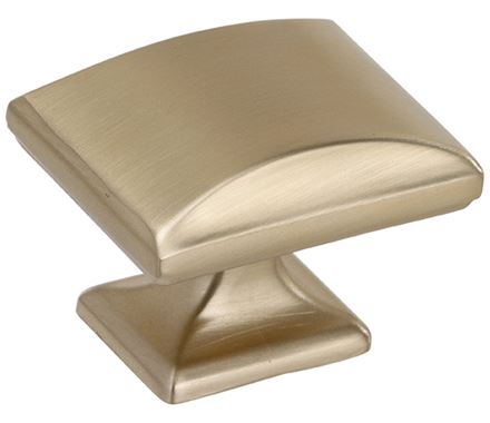 AMEROCK Candler Rectangle Cabinet Knob in Golden Champagne (+2 Sizes)