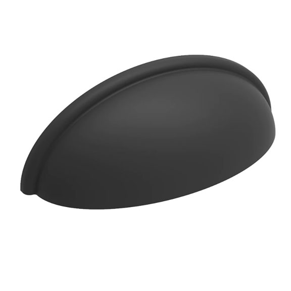 HICKORY Heritage Designs Collins 3" Centers Cup Pull in Matte Black