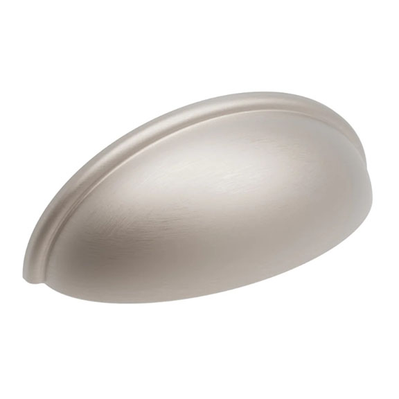 HICKORY Heritage Designs Collins 3" Centers Cup Pull in Satin Nickel