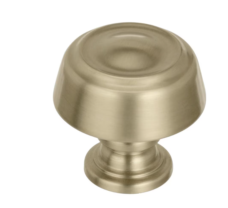 AMEROCK Kane Round Cabinet Knob in Golden Champagne (+2 Sizes)
