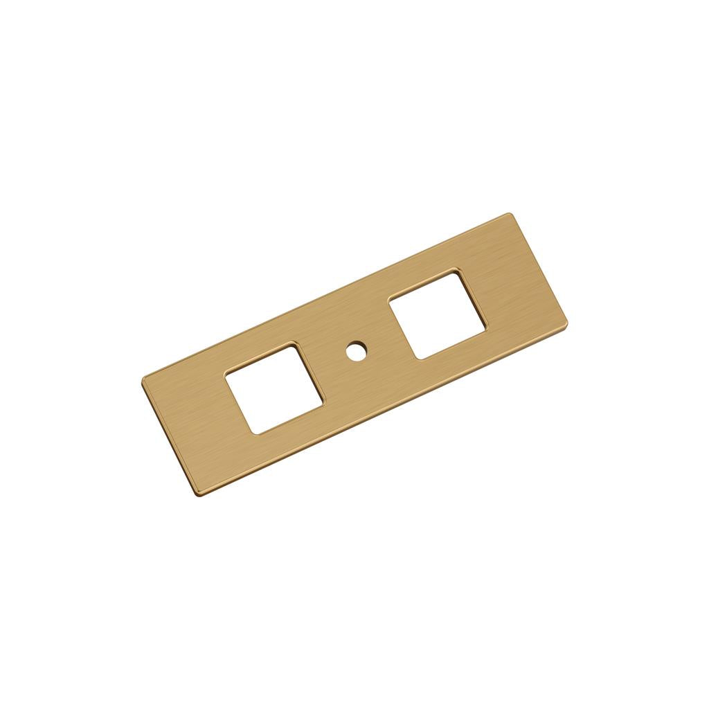 AMEROCK Medora 3-11/16" Rectangle Cabinet Knob Backplate in Champagne Bronze