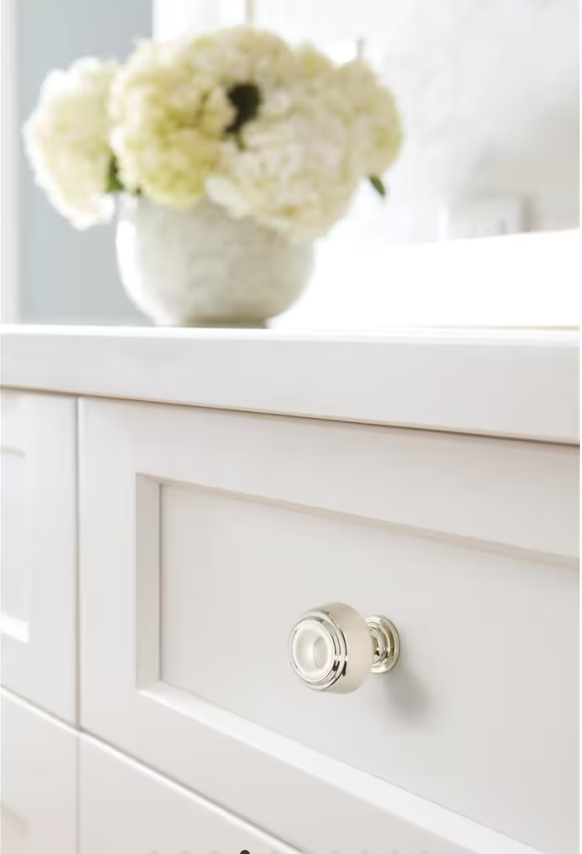 AMEROCK Kane Round Cabinet Knob in Polished Nickel (+2 Sizes)