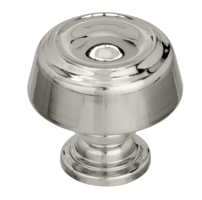 AMEROCK Kane Round Cabinet Knob in Polished Nickel (+2 Sizes)