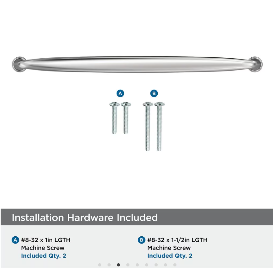 AMEROCK Kane Handle Pulls in Polished Chrome (+8 Sizes)