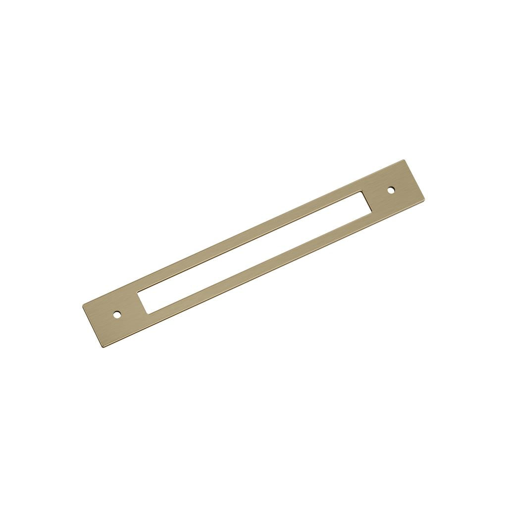 AMEROCK Medora Rectangle Cabinet Handle Backplate in Golden Champagne (+8 Sizes)