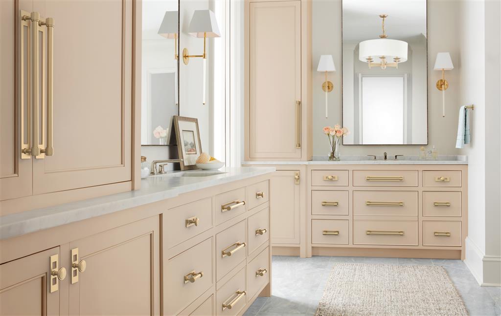 AMEROCK Medora Rectangle Cabinet Handle Backplate in Champagne Bronze (+8 Sizes)