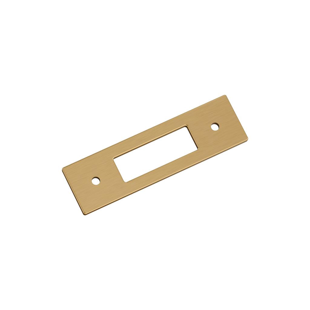 AMEROCK Medora Rectangle Cabinet Handle Backplate in Champagne Bronze (+8 Sizes)