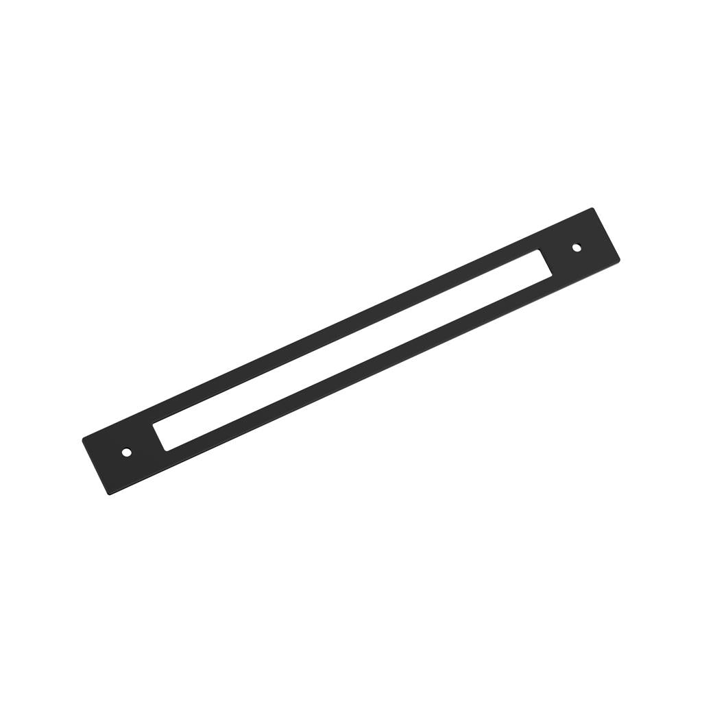 AMEROCK Medora Rectangle Cabinet Handle Backplate in Flat Black (+8 Sizes)