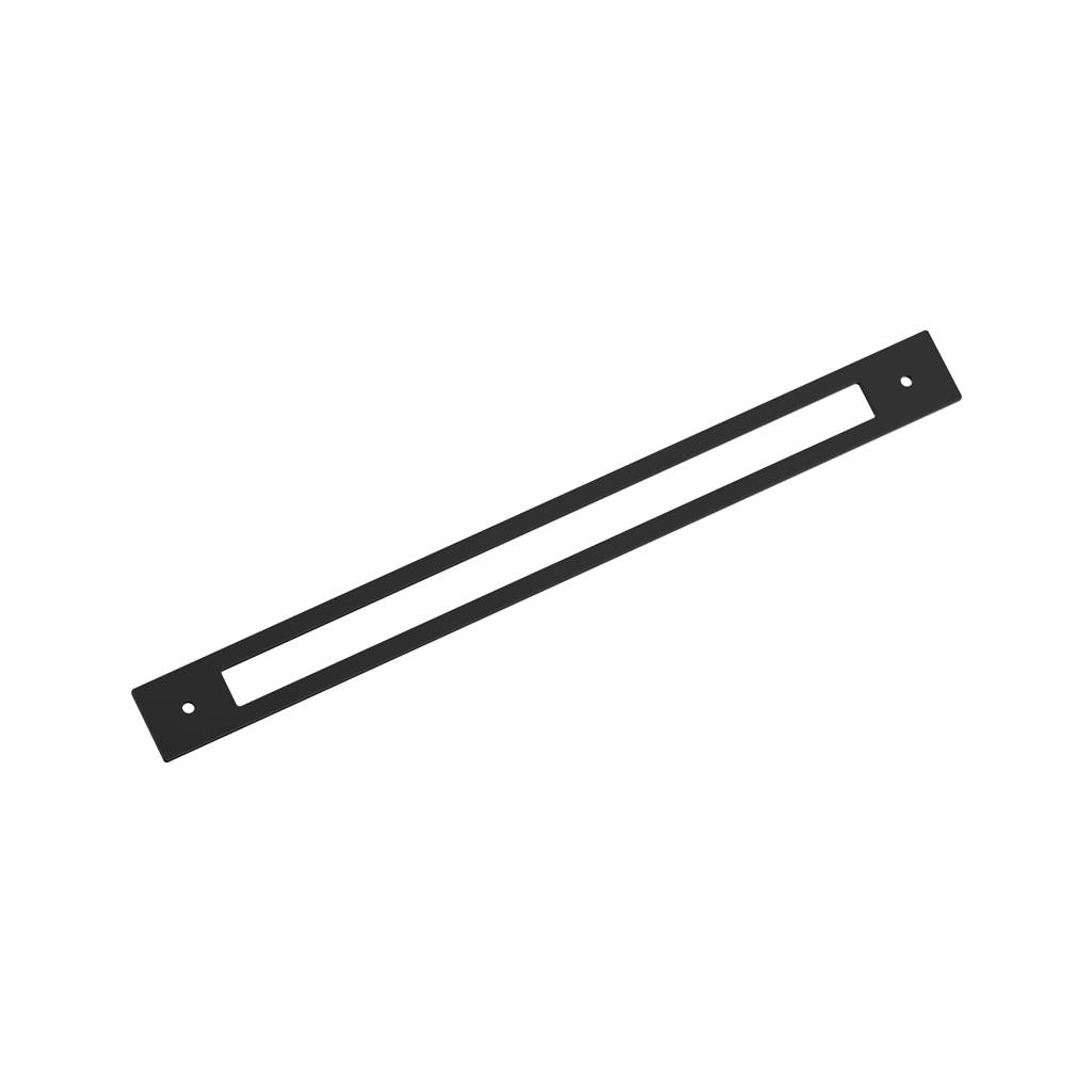 AMEROCK Medora Rectangle Cabinet Handle Backplate in Flat Black (+8 Sizes)