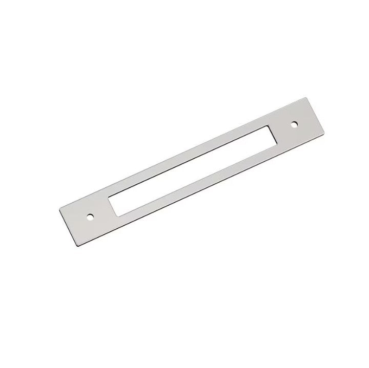 AMEROCK Medora Rectangle Cabinet Handle Backplate in Polished Nickel (+8 Sizes)