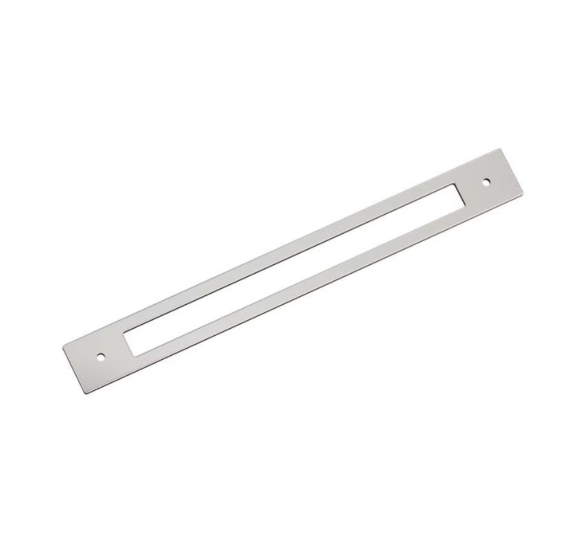 AMEROCK Medora Rectangle Cabinet Handle Backplate in Polished Nickel (+8 Sizes)