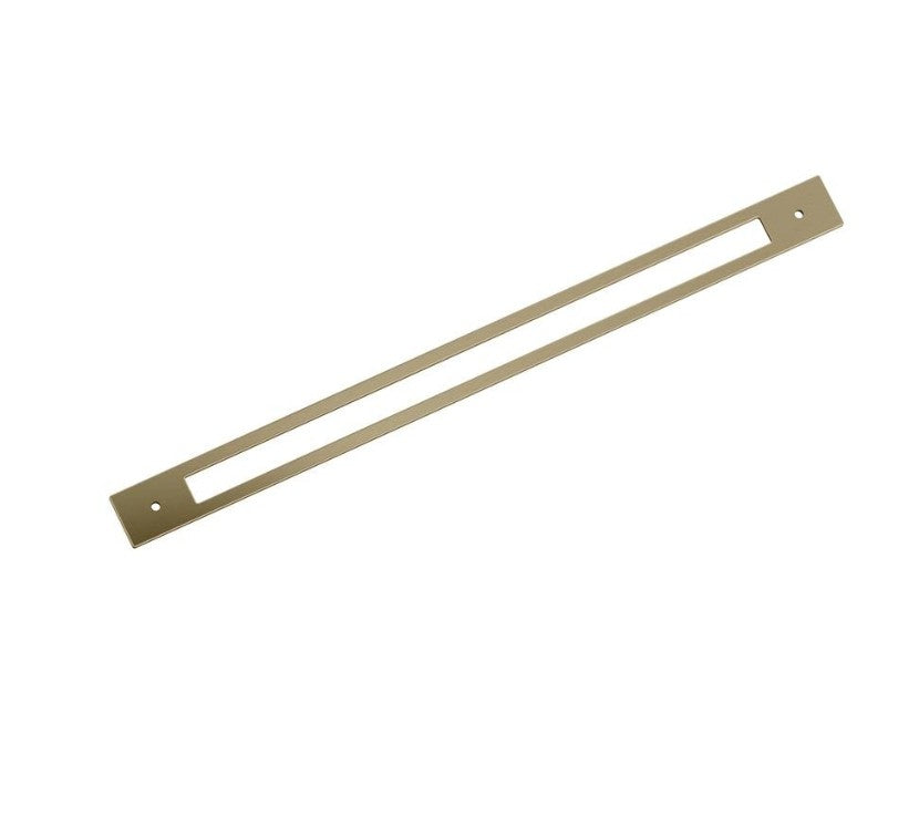 AMEROCK Medora Rectangle Appliance Pull Backplate in Golden Champagne (+2 Sizes)