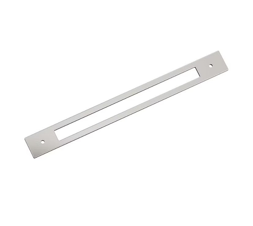 AMEROCK Medora Rectangle Appliance Pull Backplate in Polished Nickel (+2 Sizes)