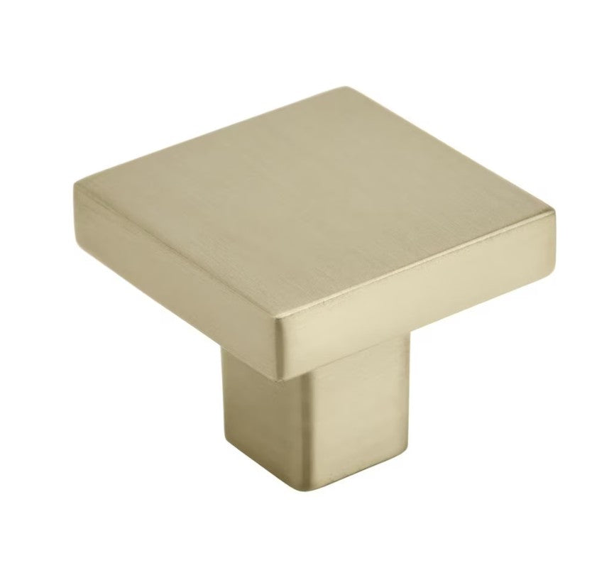 AMEROCK Monument 1-3/16" Length Square Cabinet Knob in Golden Champagne