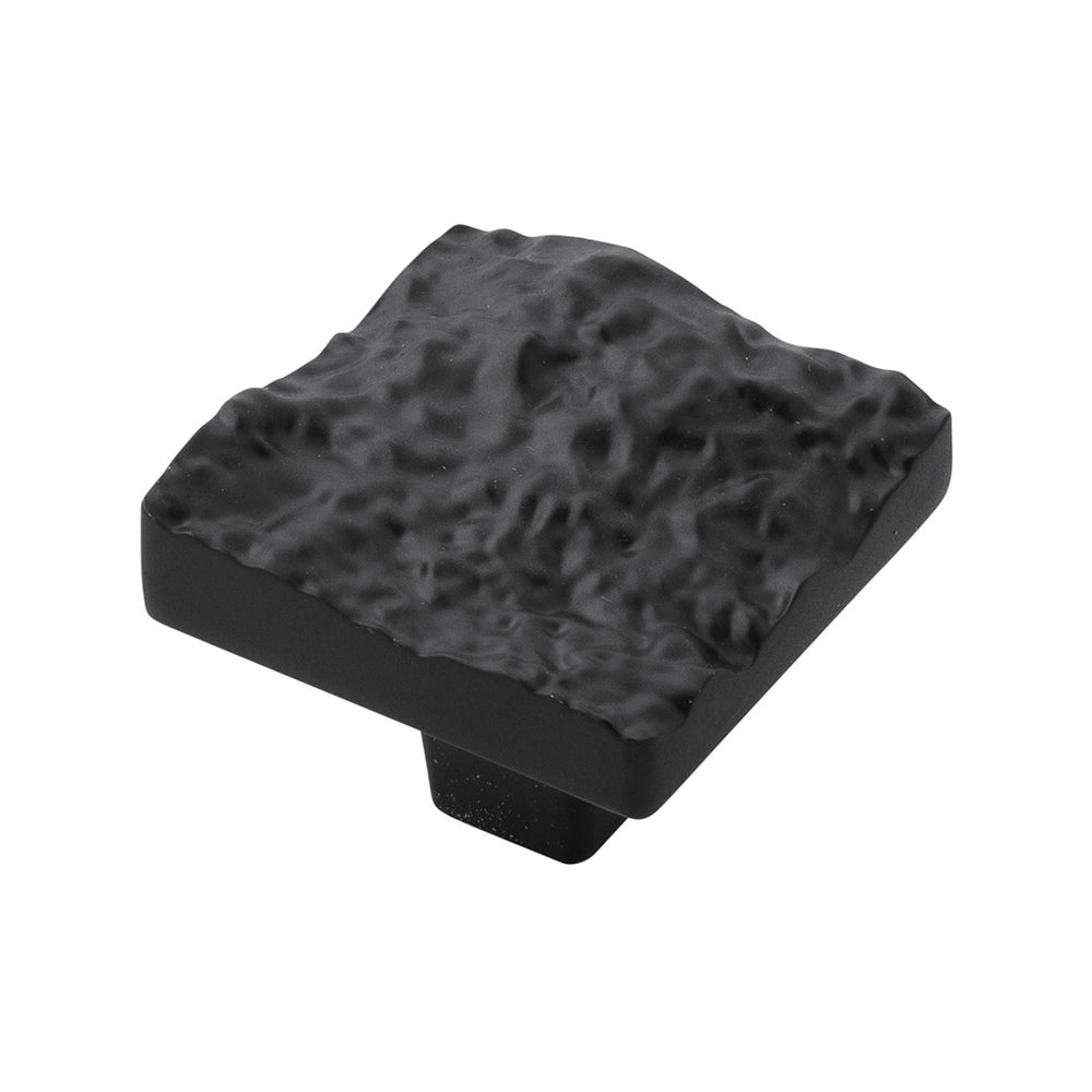 BELWITH KEELER Sandrine Square Cabinet Knob in Black Mist