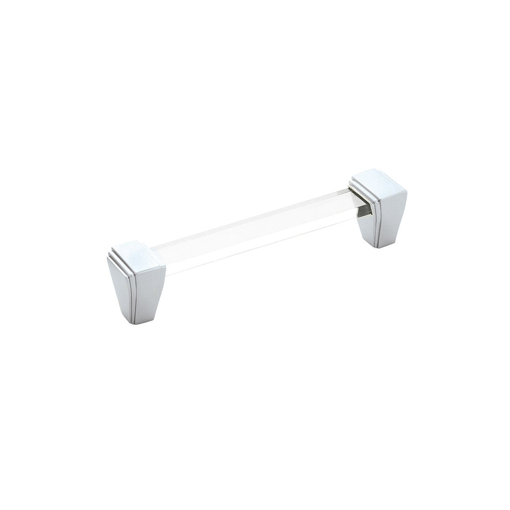 BELWITH KEELER Belleclaire Cabinet Handle Pull in Polished Nickel and Clear (+3 Sizes)