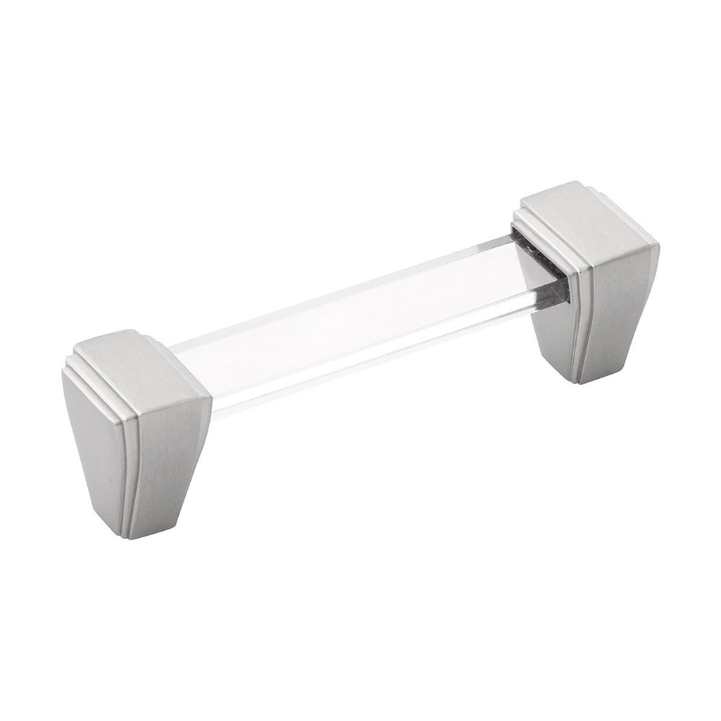 BELWITH KEELER Belleclaire Cabinet Handle Pull in Satin Nickel and Clear (+3 Sizes)