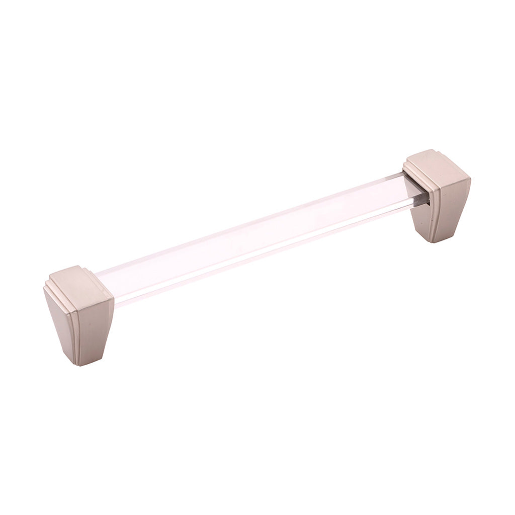 BELWITH KEELER Belleclaire Cabinet Handle Pull in Satin Nickel and Clear (+3 Sizes)