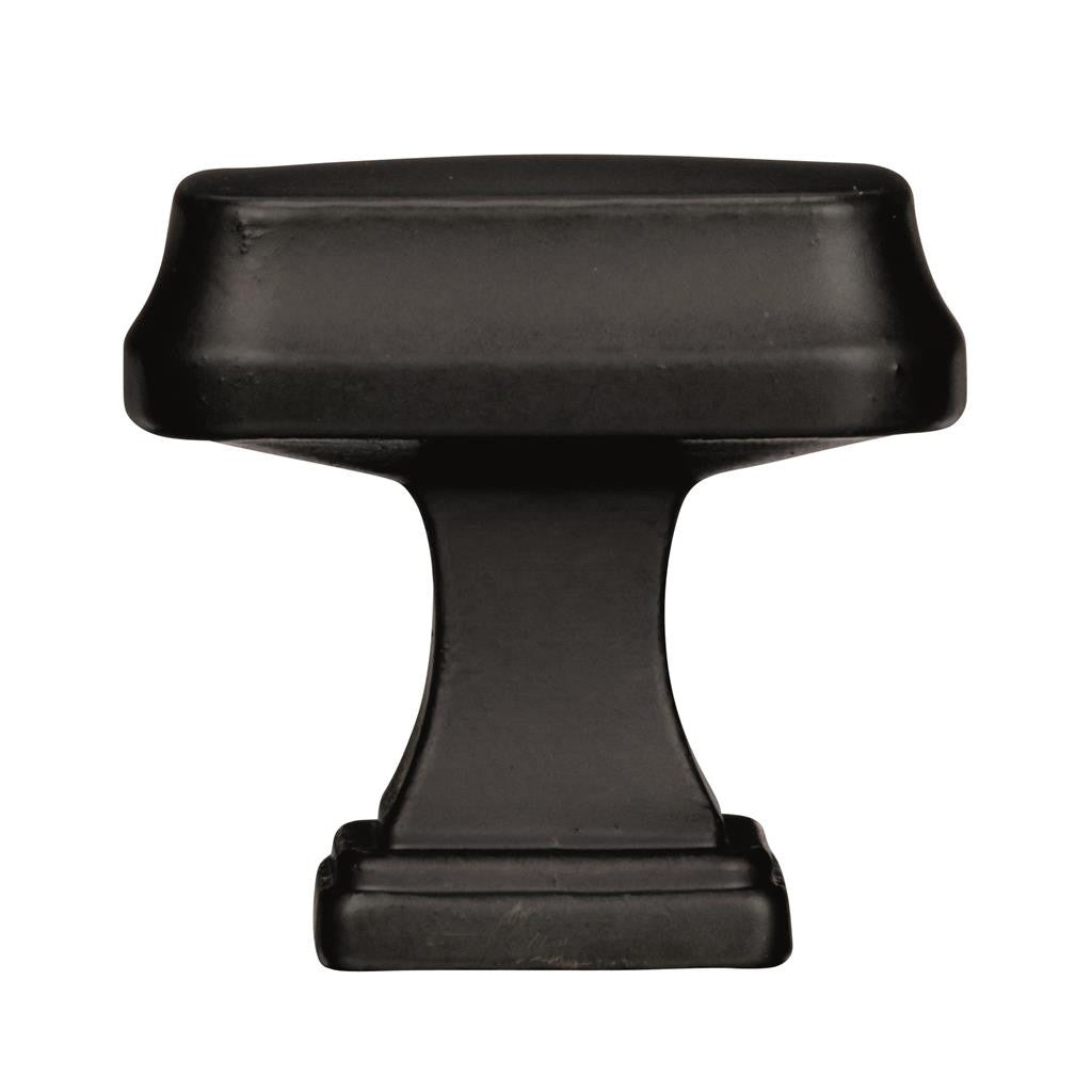AMEROCK Revitalize 1-1/4" Length Rectangle Cabinet Knob in Black Bronze BP55340BBR Sideview