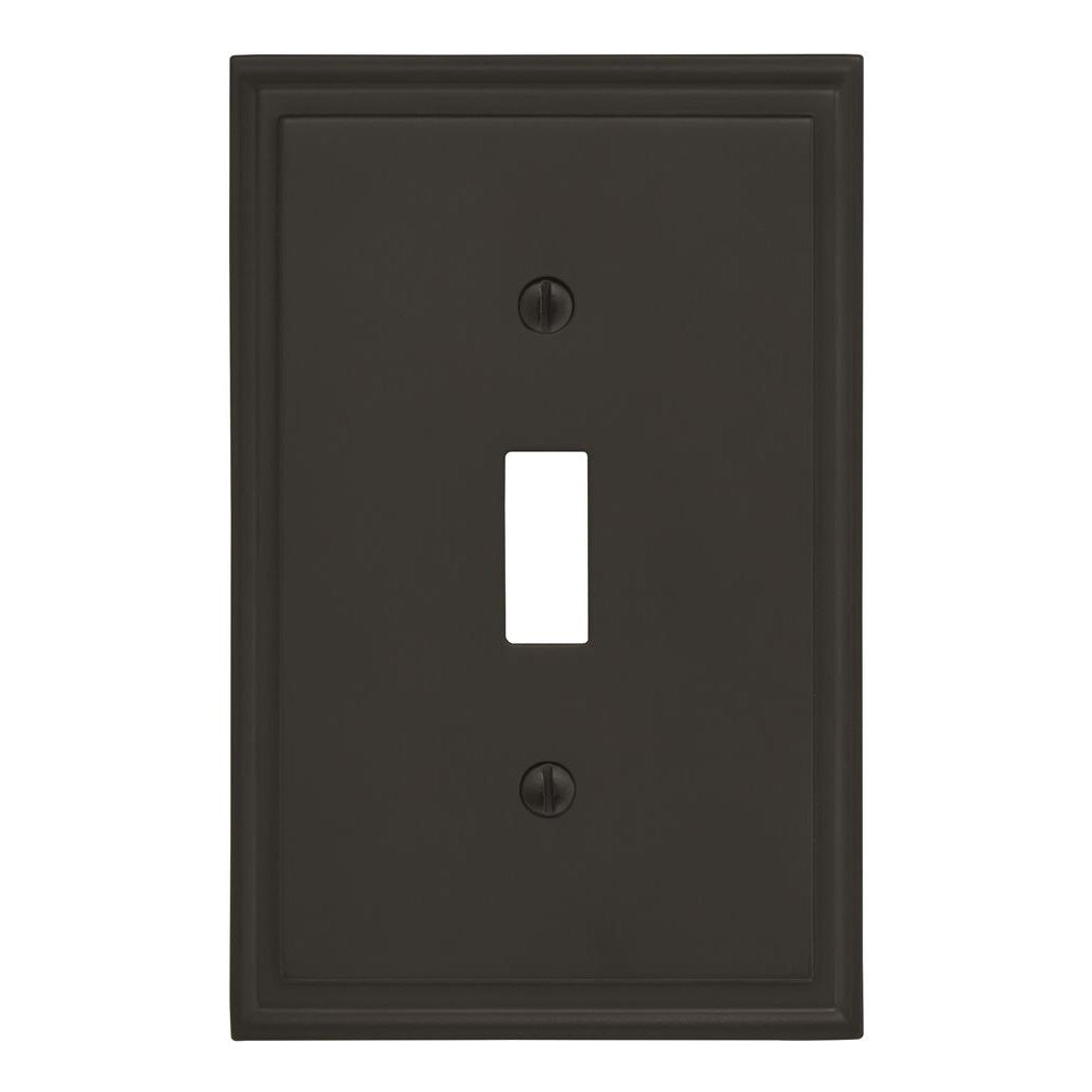 AMEROCK Mulholland Toggle Switch Wall Plate in Black Bronze (+3 Styles)