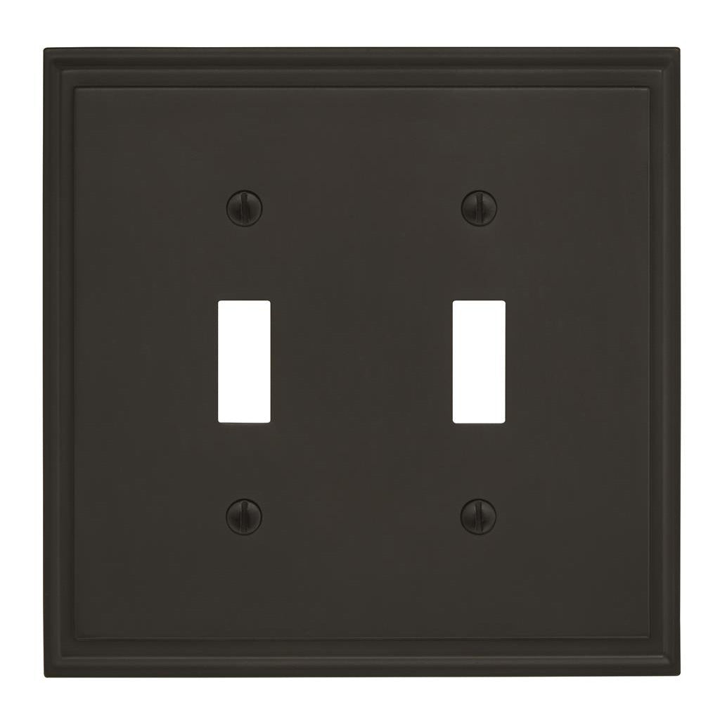 AMEROCK Mulholland Toggle Switch Wall Plate in Black Bronze (+3 Styles)