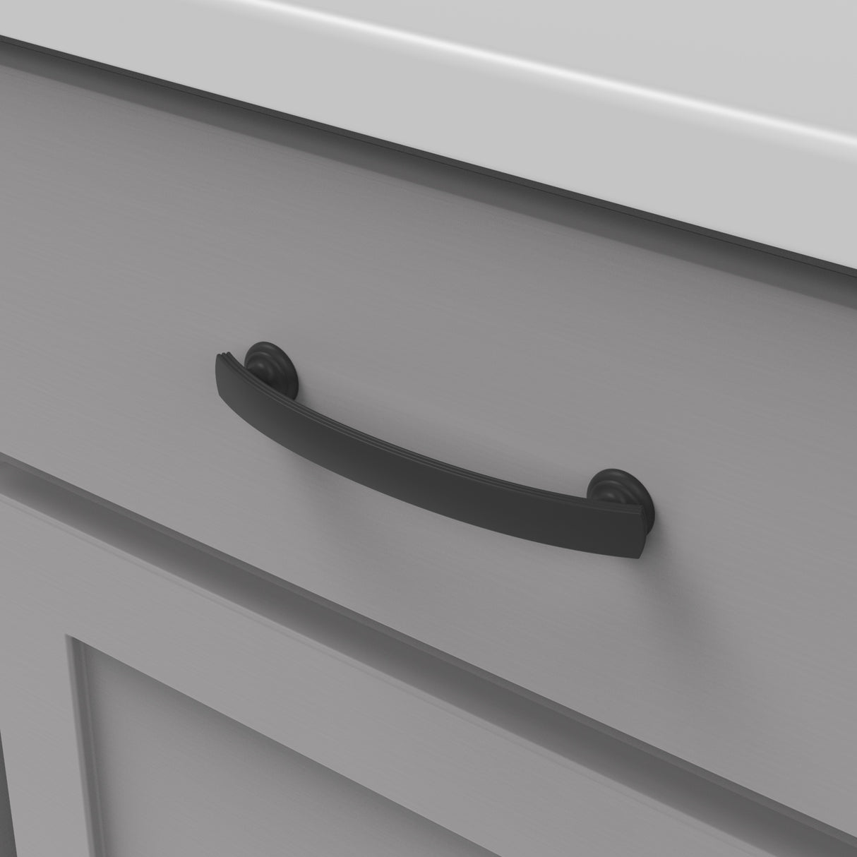 HICKORY American Diner Handle Cabinet Pulls in Matte Black (+7 Sizes)