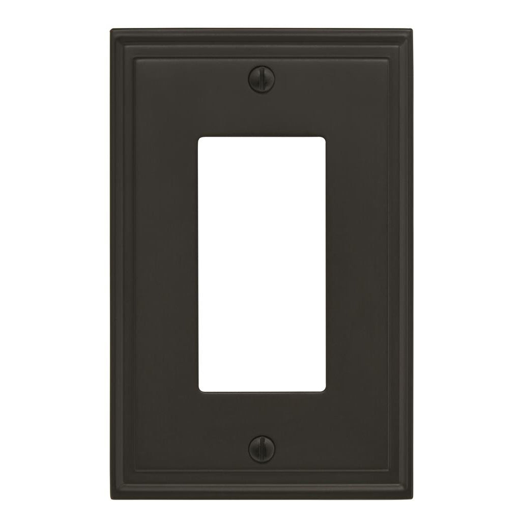 AMEROCK Mulholland GFI Rocker Wall Plate in Black Bronze (+3 Styles)