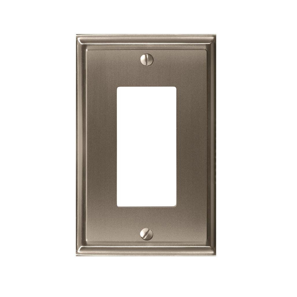 AMEROCK Mulholland GFI Rocker Wall Plate in Satin Nickel (+3 Styles)