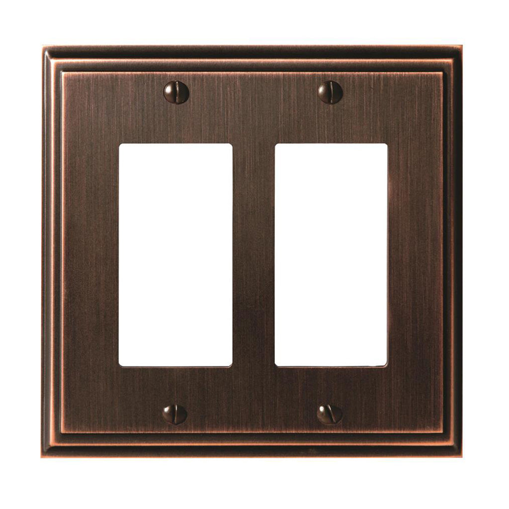 AMEROCK Mulholland GFI Rocker Wall Plate in Oil Rubbed Bronze (+3 Styles)