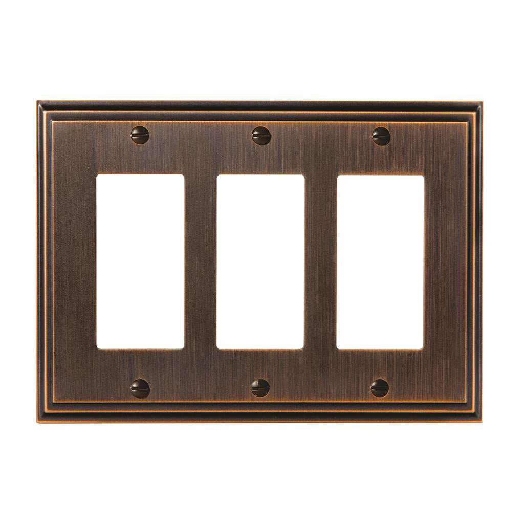 AMEROCK Mulholland GFI Rocker Wall Plate in Oil Rubbed Bronze (+3 Styles)