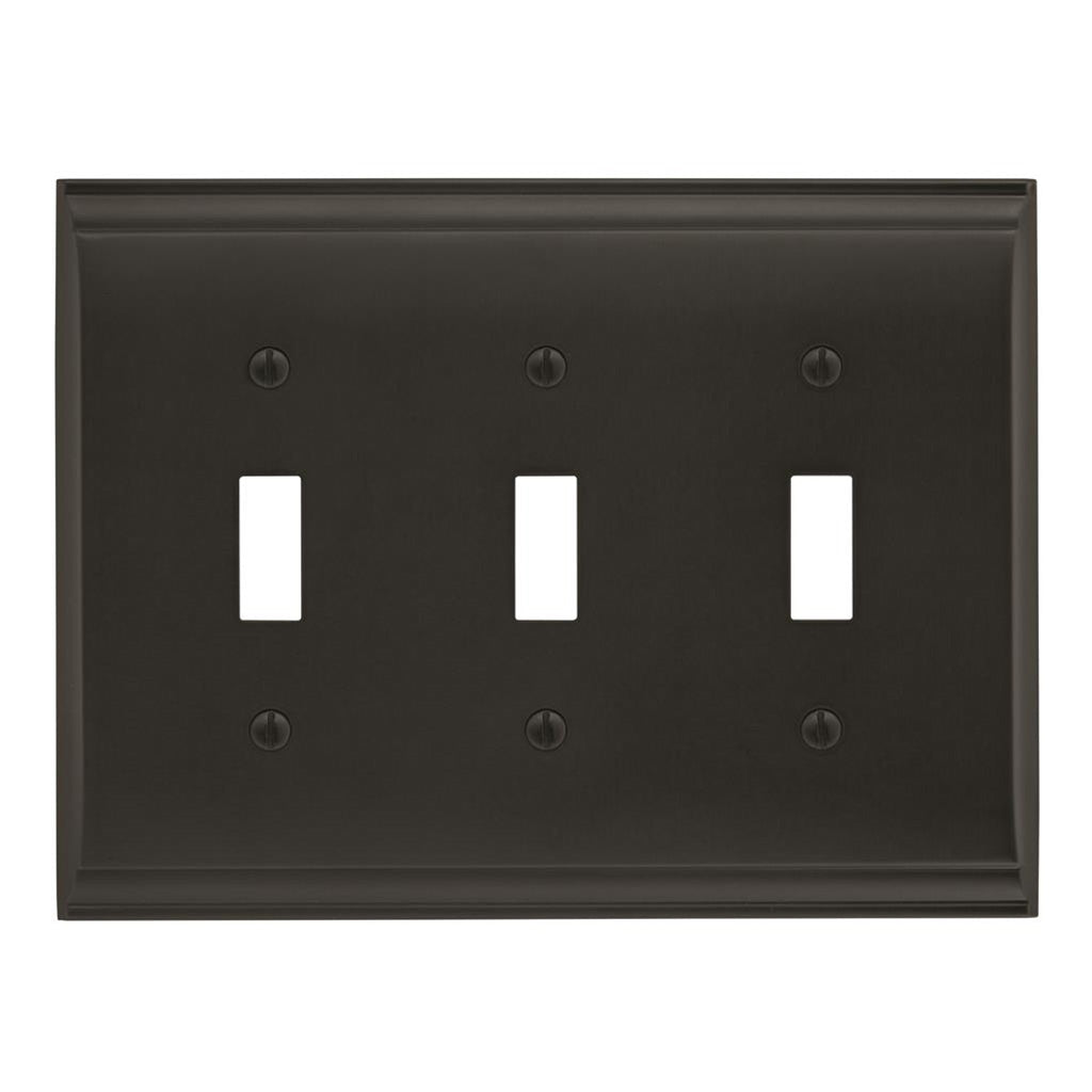 AMEROCK Candler Toggle Switch Wall Plate in Black Bronze (+3 Styles)