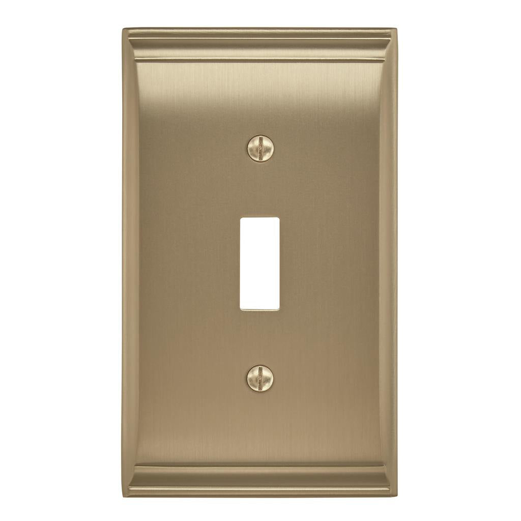 AMEROCK Candler Toggle Switch Wall Plate in Golden Champagne (+3 Styles)