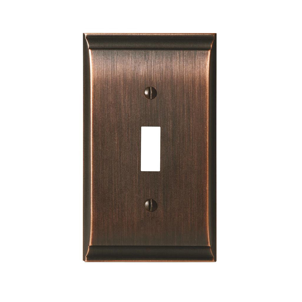AMEROCK Candler Toggle Switch Wall Plate in Oil Rubbed Bronze (+3 Styles)