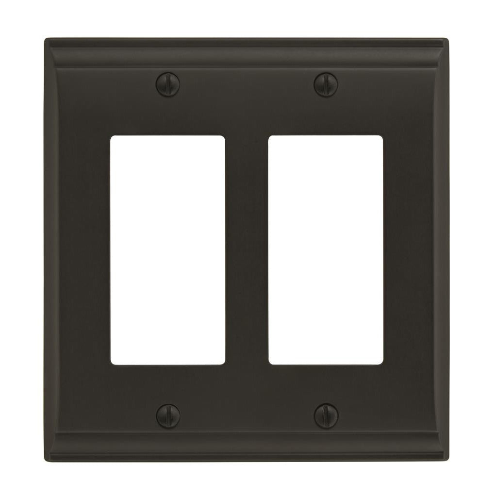AMEROCK Candler GFI Rocker Wall Plate in Black Bronze (+3 Styles)
