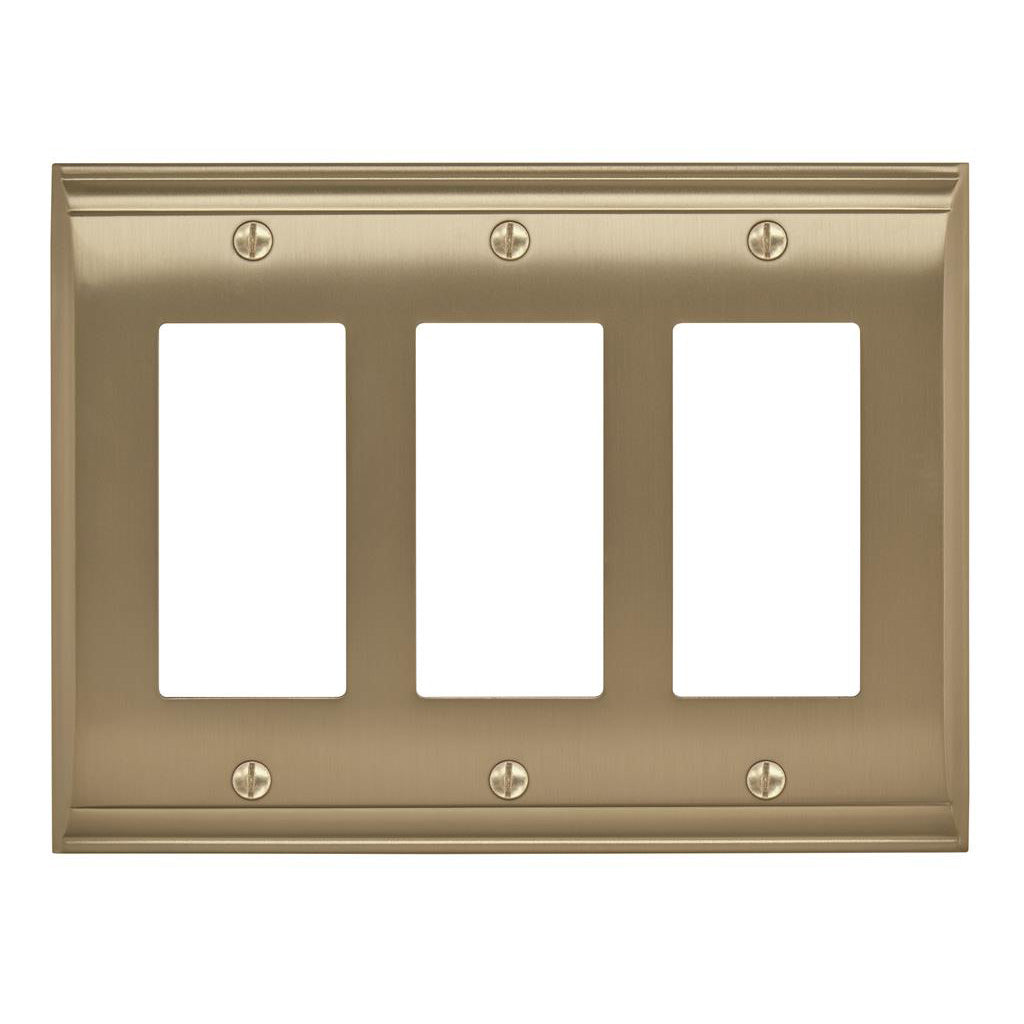 AMEROCK Candler GFI Rocker Wall Plate in Golden Champagne (+3 Styles)
