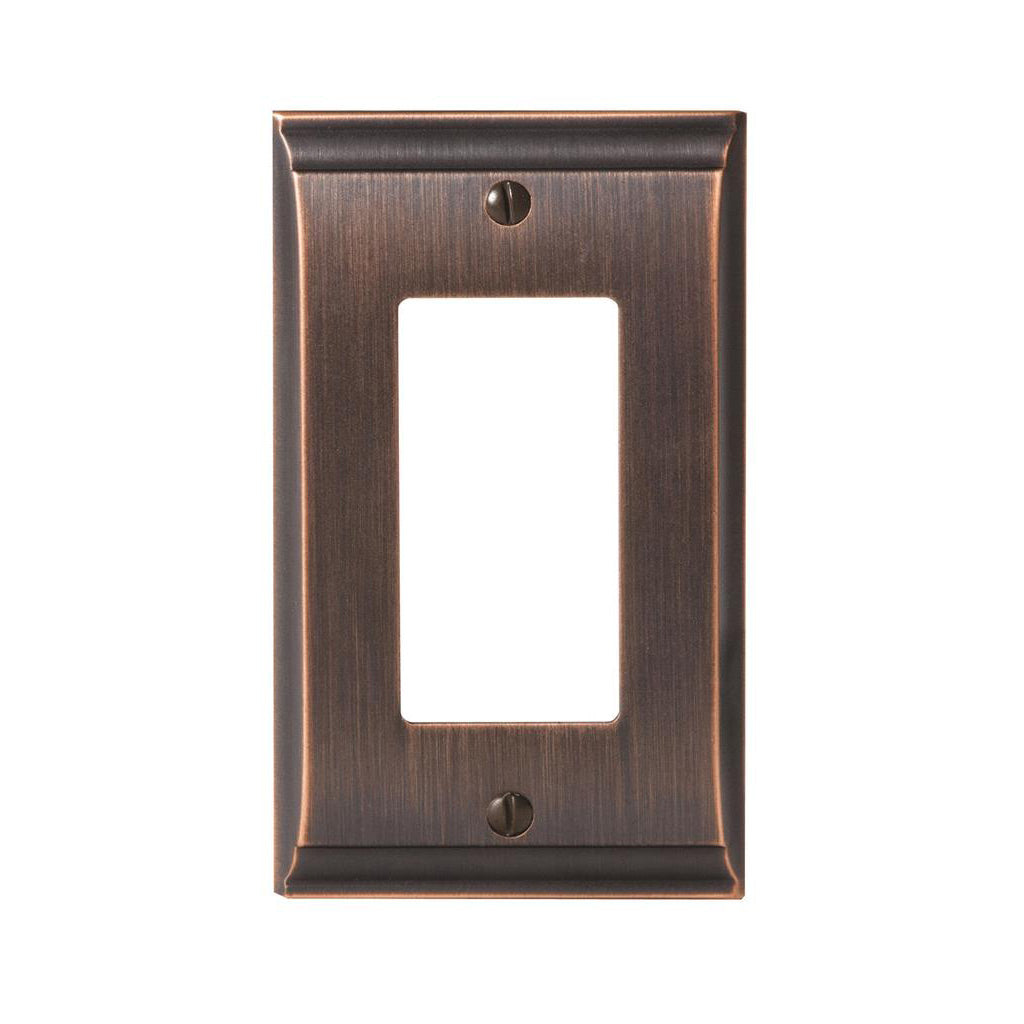 AMEROCK Candler GFI Rocker Wall Plate in Oil Rubbed Bronze (+3 Styles)