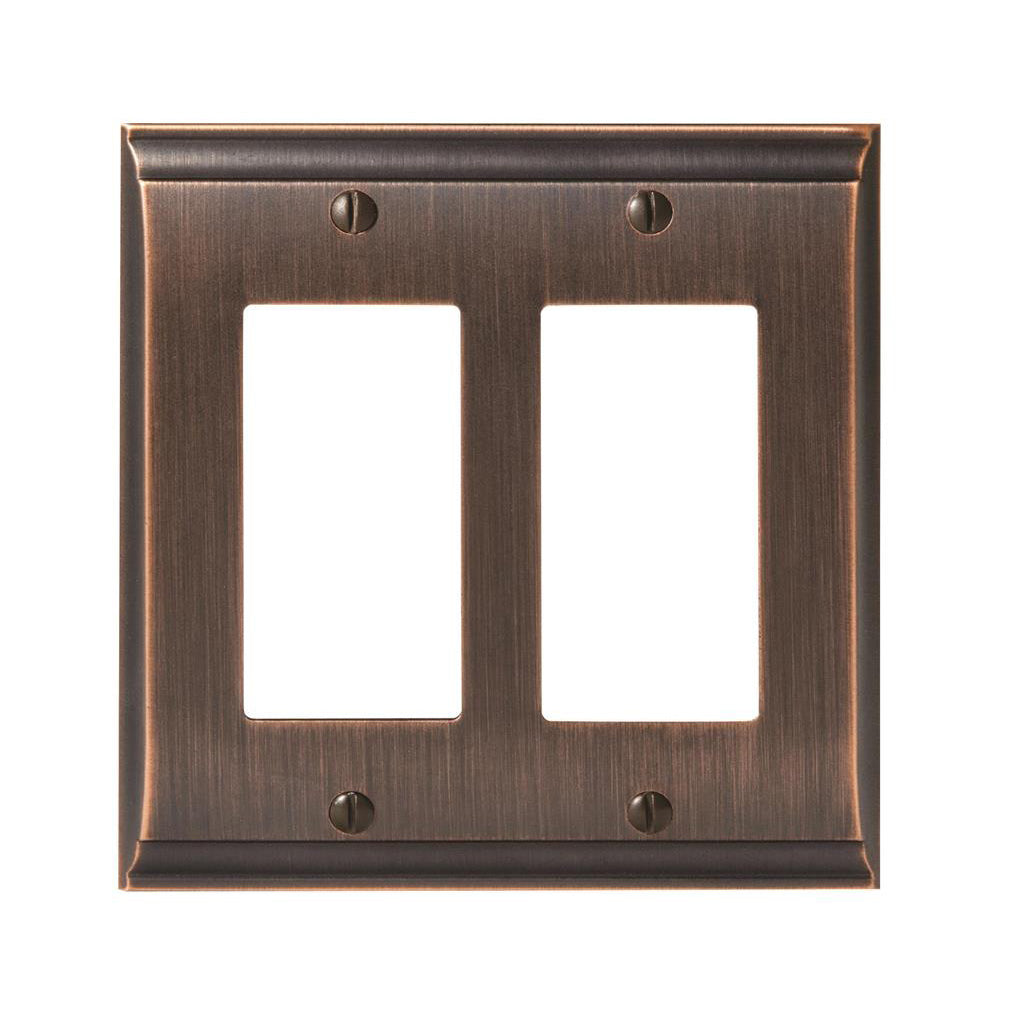 AMEROCK Candler GFI Rocker Wall Plate in Oil Rubbed Bronze (+3 Styles)