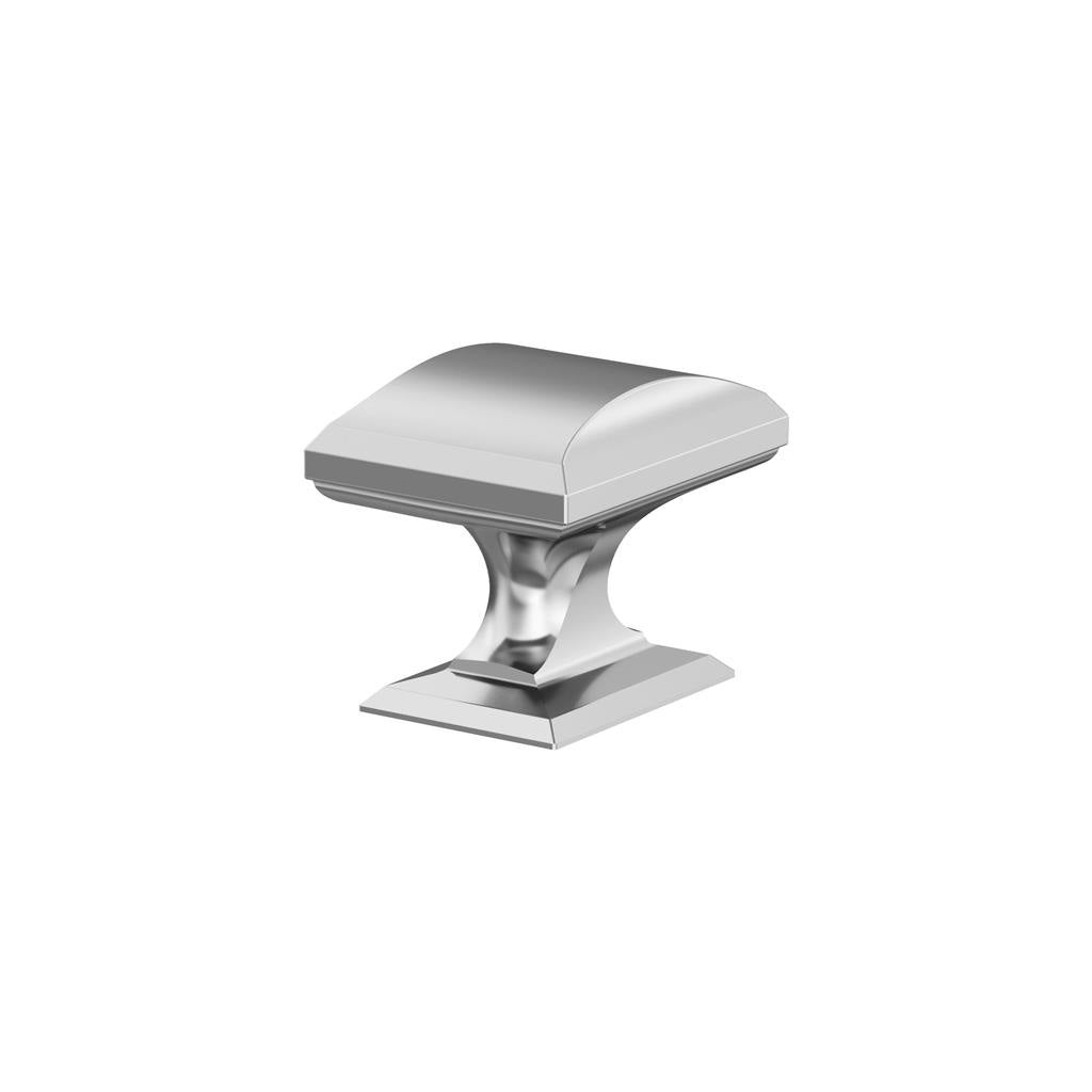 AMEROCK Candler Rectangle Cabinet Knob in Polished Chrome (+2 Sizes)