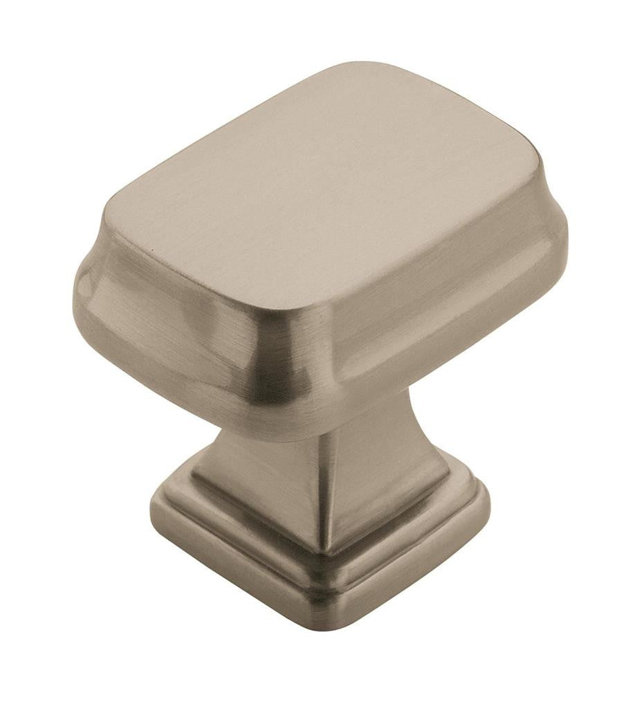 AMEROCK Revitalize 1-1/4" Length Rectangle Cabinet Knob in Satin Nickel BP55340G10