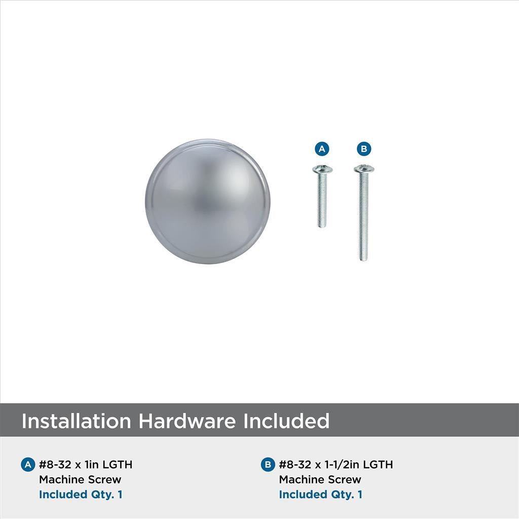 AMEROCK Ravino 1-1/4" Diameter Cabinet Knob in Polished Chrome