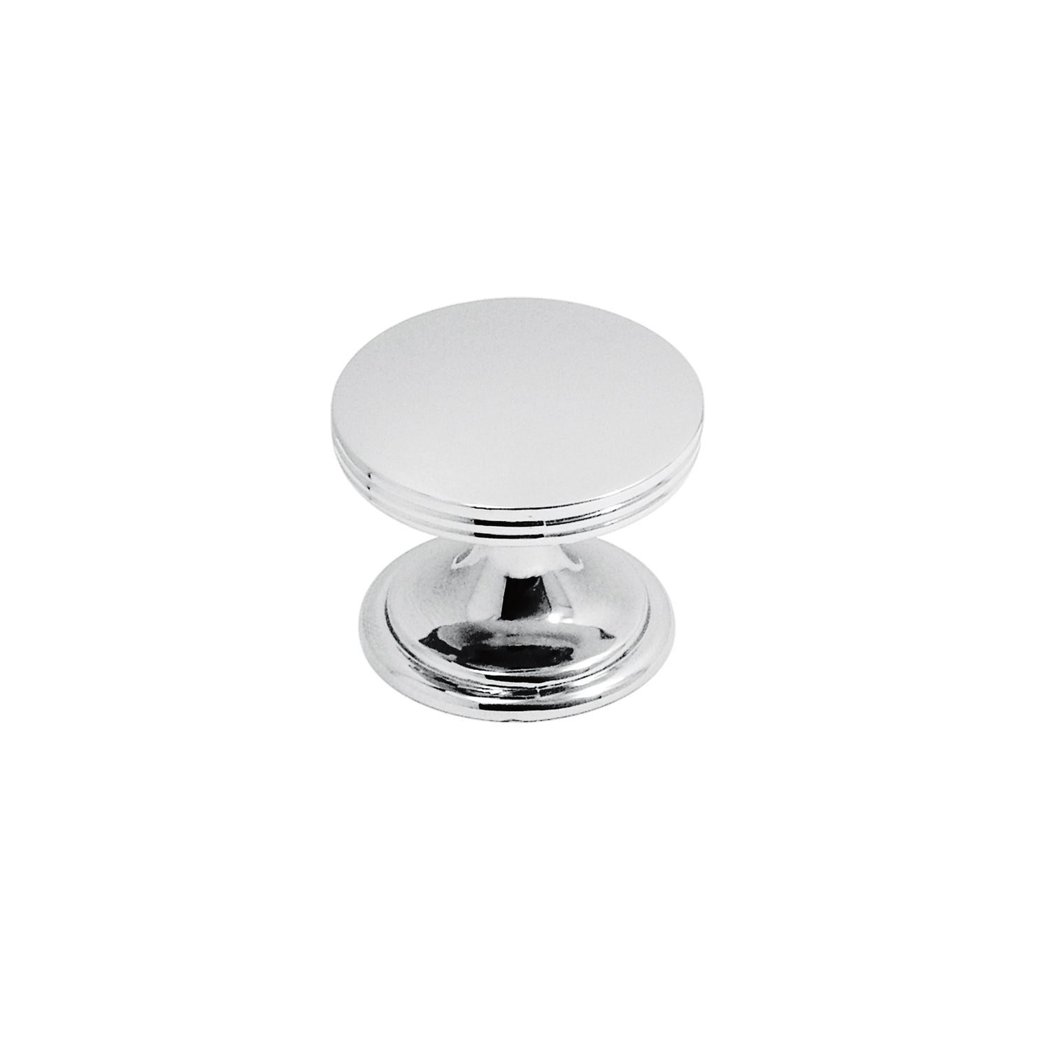 HICKORY American Diner Round Cabinet Knob in Chrome (+2 Sizes)