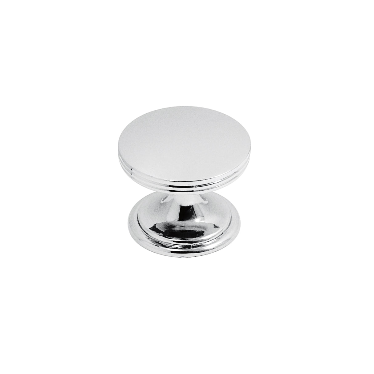 HICKORY American Diner Round Cabinet Knob in Chrome (+2 Sizes)