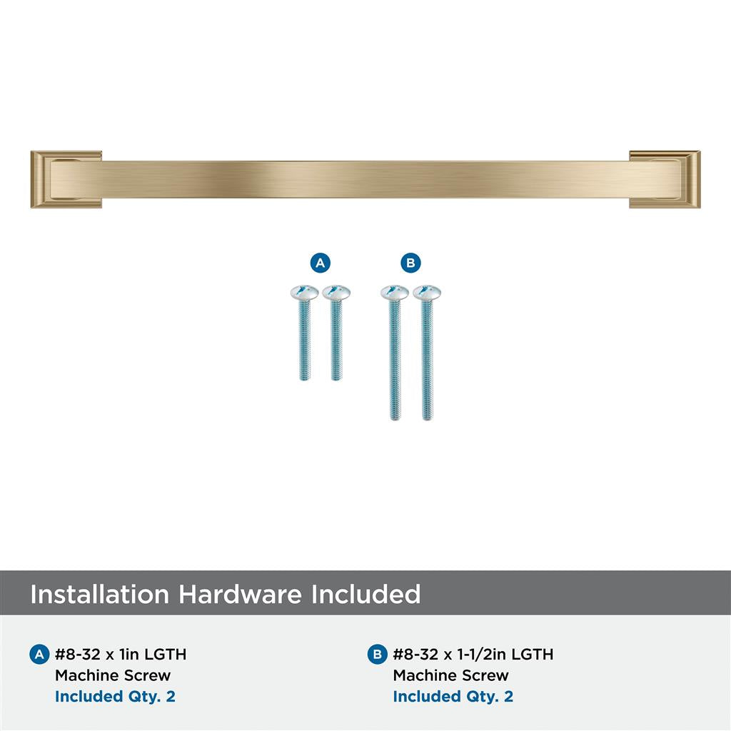 AMEROCK Candler Handle Cabinet Pull in Golden Champagne (+8 Sizes)