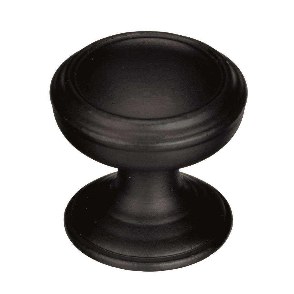 AMEROCK Revitalize 1-1/4" Diameter Cabinet Knob in Black Bronze BP55342BBR