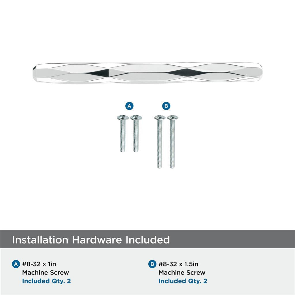 AMEROCK St. Vincent Geometric Bar Pulls in Polished Chrome (+6 Sizes)